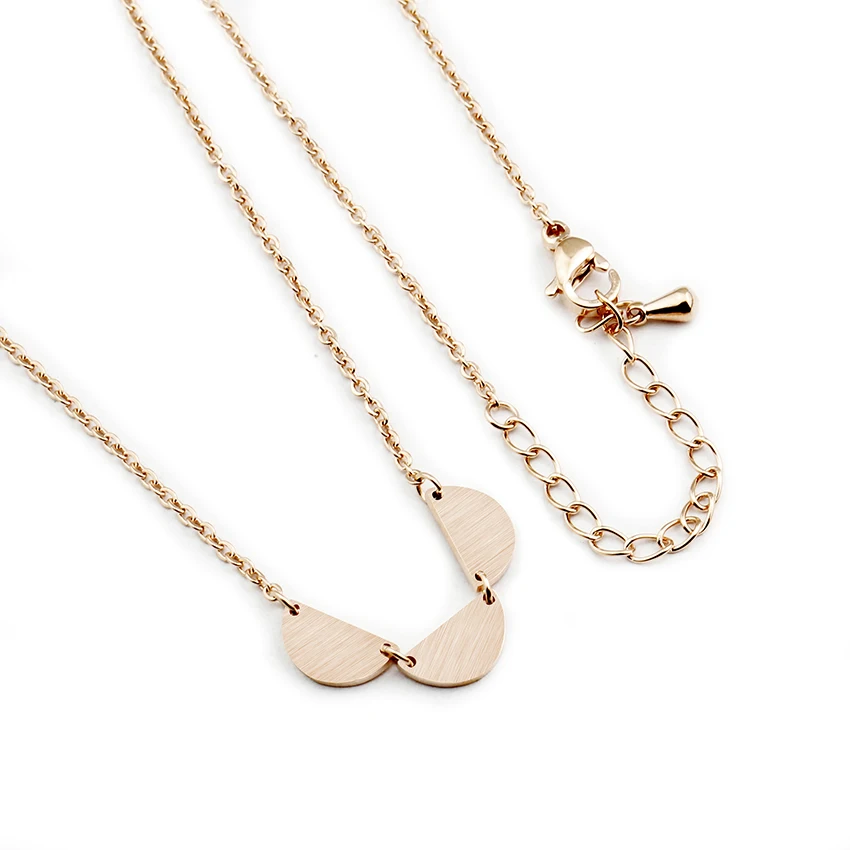 Bff подарок простой Bijoux чокер колье Половина круглые подвески женские ювелирные