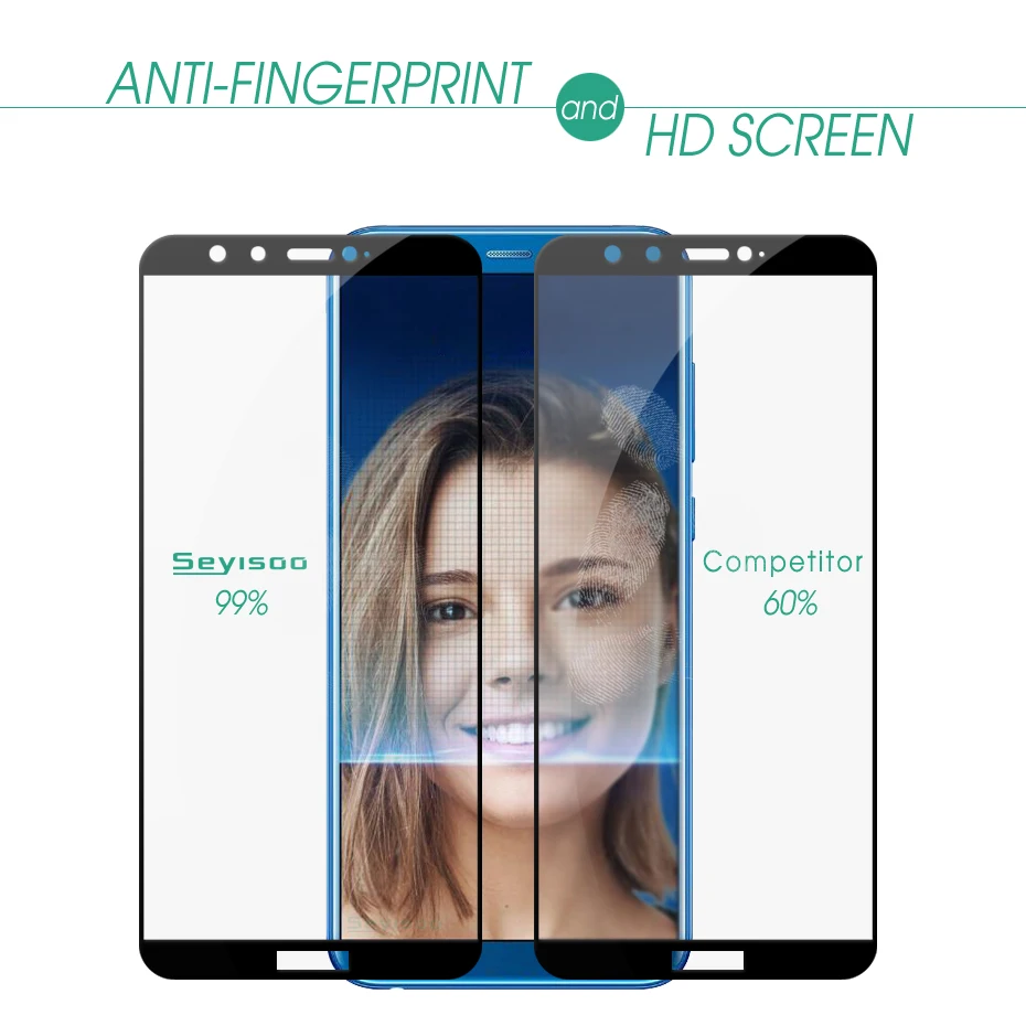 [2 Упак.] Оригинальная защитная пленка для экрана из закаленного стекла Seyisoo 2.5D Huawei