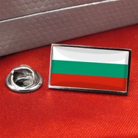 custom bulgaria flag lapel pin badge tie pin low price custom metal country flag lapel pin cheap magnetic epoxy badges