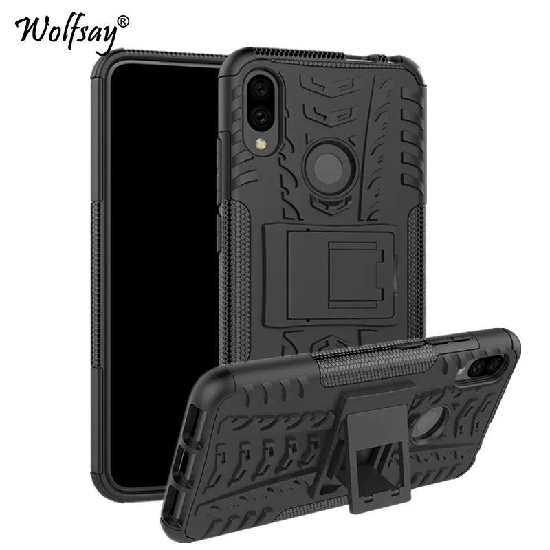 

Чехол для Xiaomi Redmi Note 7, противоударный, резиновый, пластиковый