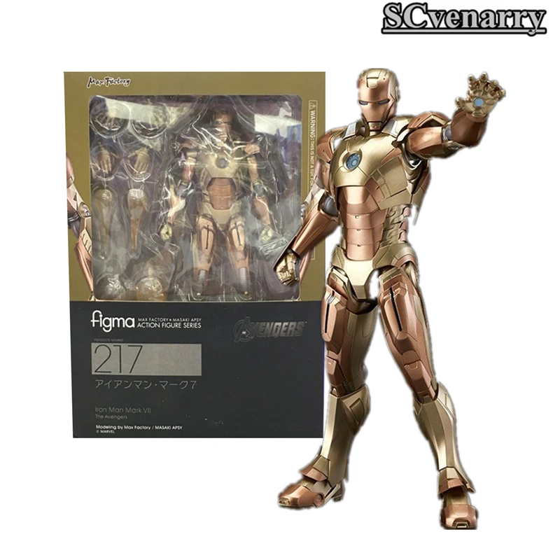Figma 217 Мстители Железный человек Marvel фигурка железного человека игрушки модель 17