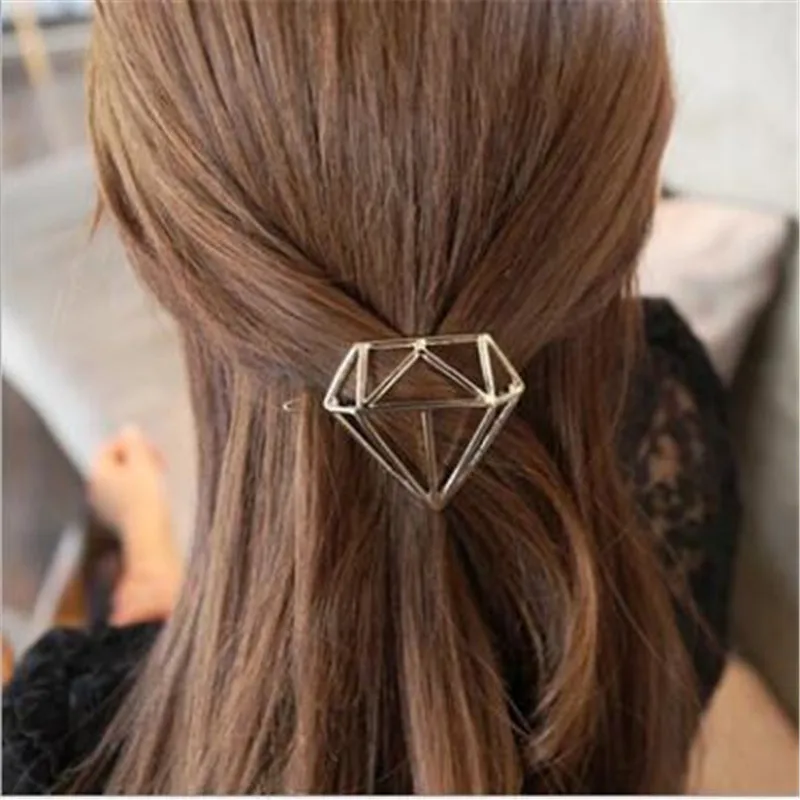 Геометрические заколки для губ звезд узлов Заколки женщин боковые волос