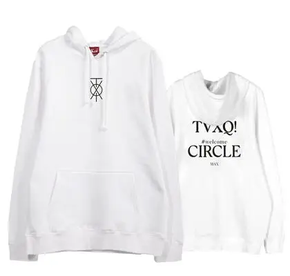 Флисовые/тонкие толстовки для фанатов Kpop tvxq с надписью welcome circle|Женские и