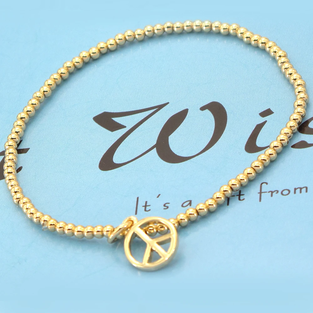 FORIS модные ювелирные изделия 2 5 мм эластичные бусины подходят для милых шармов