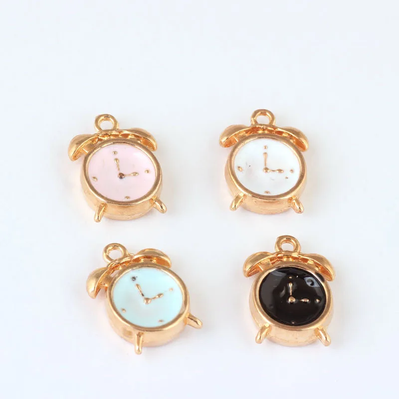 10 шт./лот 11*16 мм 3D будильник кулон аксессуары сплав подвески | Шармы