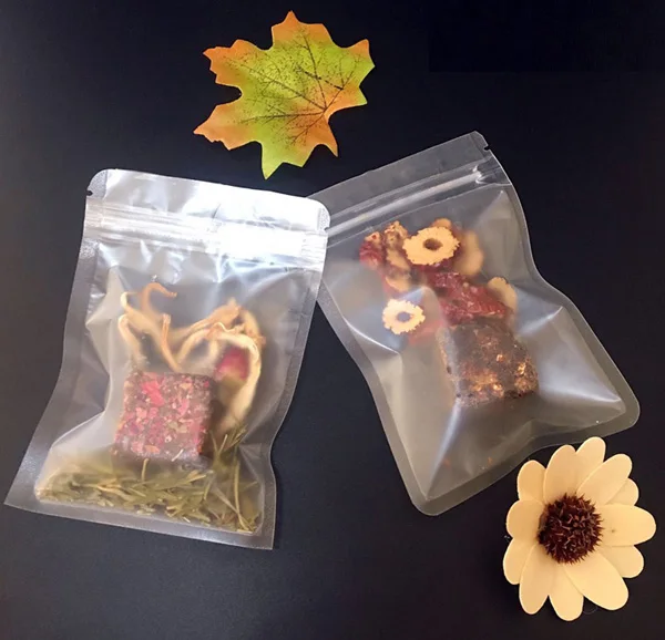100/500 шт Dura с внутриканальными наушниками матовый ziplock мешки пластиковый мешок с застежкой-молнией, матовые прозрачные упаковочные сумки - Цвет: 20x30cm