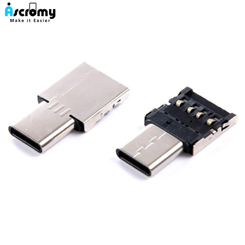 Адаптер Ascromy USB C к OTG для Samsung Galaxy S9 S8 Plus Note 8 Oneplus Macbook Pro флеш накопитель мини адаптер