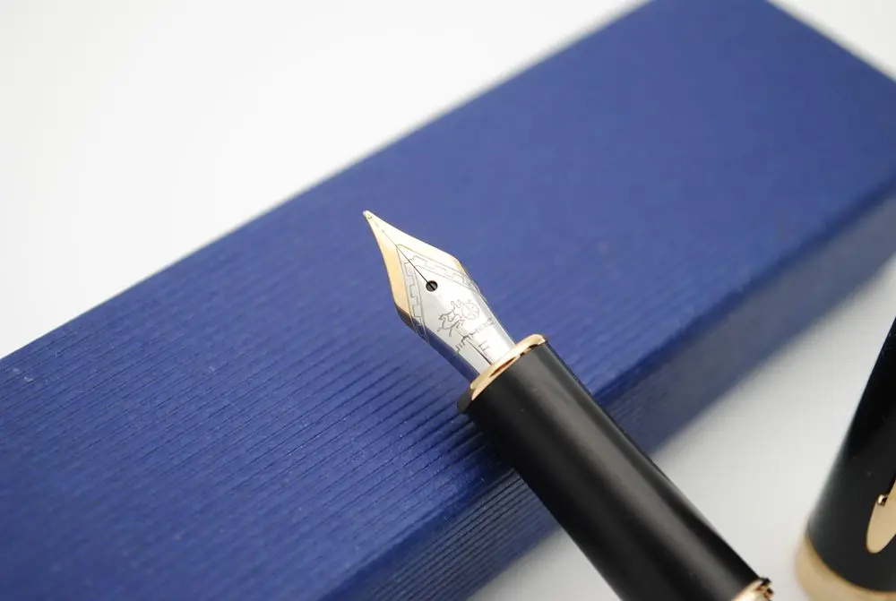JINHAO 601a Ретро кольчуга авторучка F чернильная ручка NIB