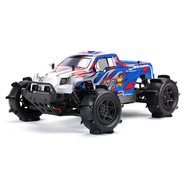 Синий FS гоночный FS-53692 1:10 2,4G 4WD бесщеточный монстр грузовик дистанционное управление игрушки РТР - Цвет: Синий