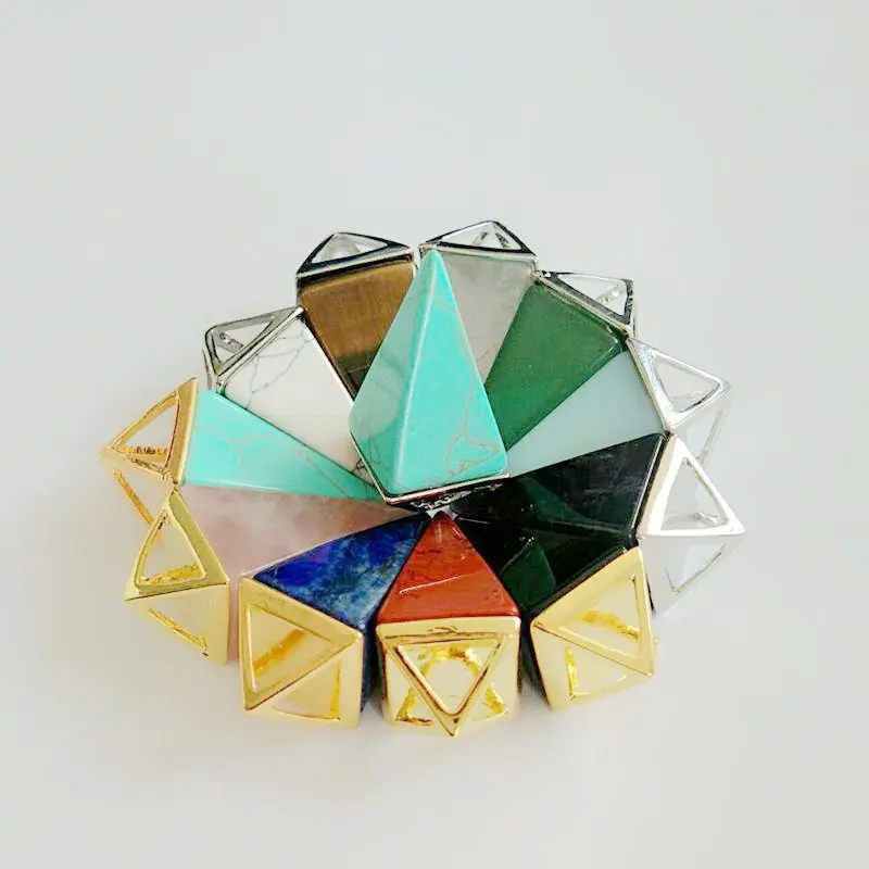 Любовь перевернутая Пирамида рейки исцеляющая кварцевое хрустальное ожерелье