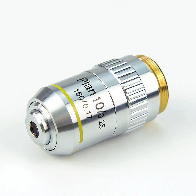 10x DIN45mm Биологический микроскоп ПЛАН Ахроматический объекктив lense 195 мм Универсальный объектив