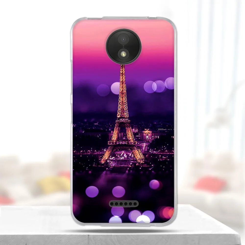 Чехол с рисунком кошки для Motorola Moto C 5 0 дюйма мягкие силиконовые чехлы из ТПУ