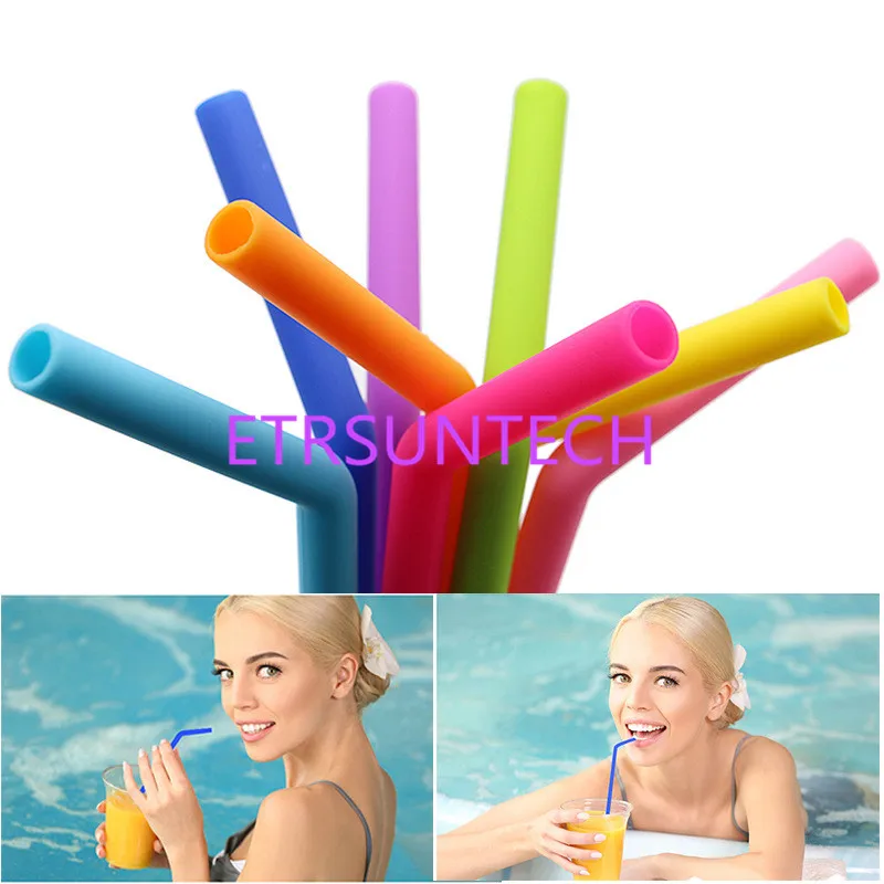 Pajita para beber de gel de s&iacute;lice de 300 cm de largo, Pajita doblada reciclable para ni&ntilde;os, sin tapa, 24,5 unidades-2