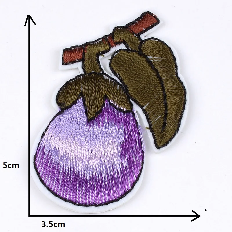 10 шт./лот вышитые наклейки с утюгом на рыбе Овощной собаке олене лимоном Швейные