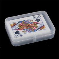 5pcs 9 5x6 1x1 9cm transparent plastic playing cards container box pp storage case packing poker bridge for small pokers set