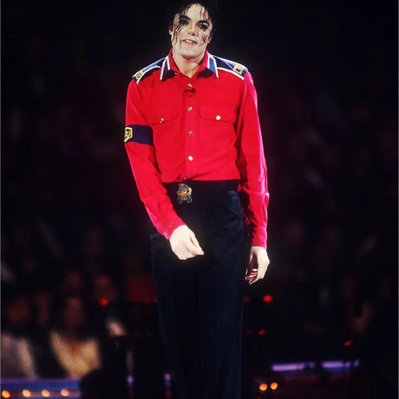 Редкий MJ майкл джексон красный и черный CTE вельветовая верхняя одежда