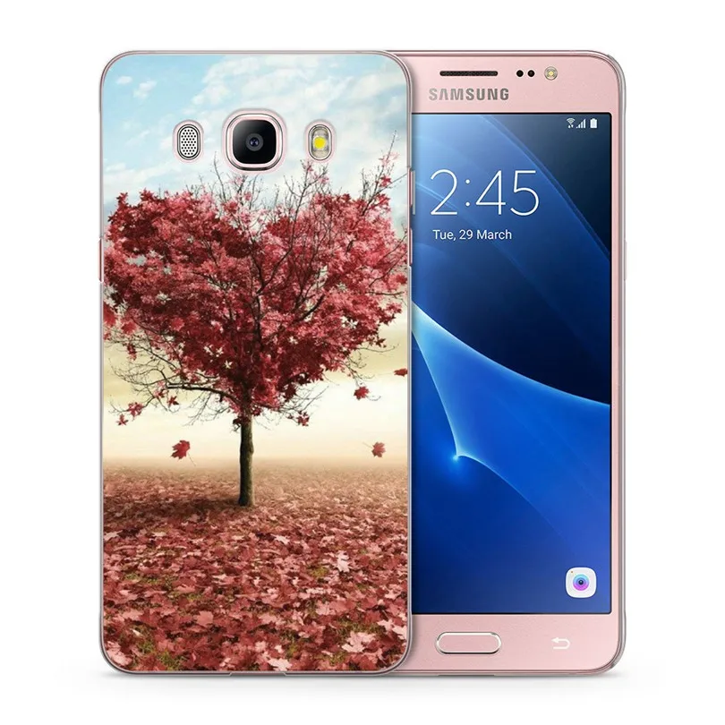 Чехол для Samsung Galaxy A3 A5 2016 2015 2017 prime J1 J3 J5 J7 TPU цветной пейзаж мягкий окрашенный