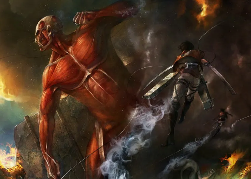 

Attack On Titan Anime Characters 35*25CM Wall Scroll Poster #36538