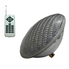 Светодиодсветильник RGB PAR 56 Piscina 18 Вт, 36 Вт, 54 Вт, 12 В переменного тока, многоцветная, с пультом дистанционного управления IP 68, водонепроницаемая, теплый белый, холодный белый, синий