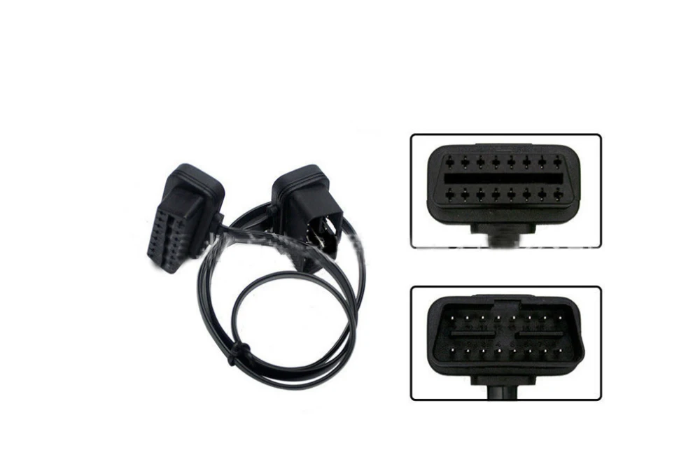 Кабель 16 Pin 8-ядерный OBD 2 разветвитель адаптер кабель-удлинитель Мужской к женскому разъему OBD2 на Интерфейс линии