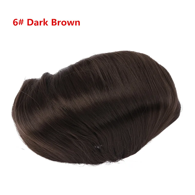 Dark Brown SARLA/1 шт., высокотемпературные синтетические волосы, булочка, свадебные волосы, большие шиньоны, шиньоны, шиньоны на заколках, булочка для наращивания, Q9 - Цвет: Dark Brown