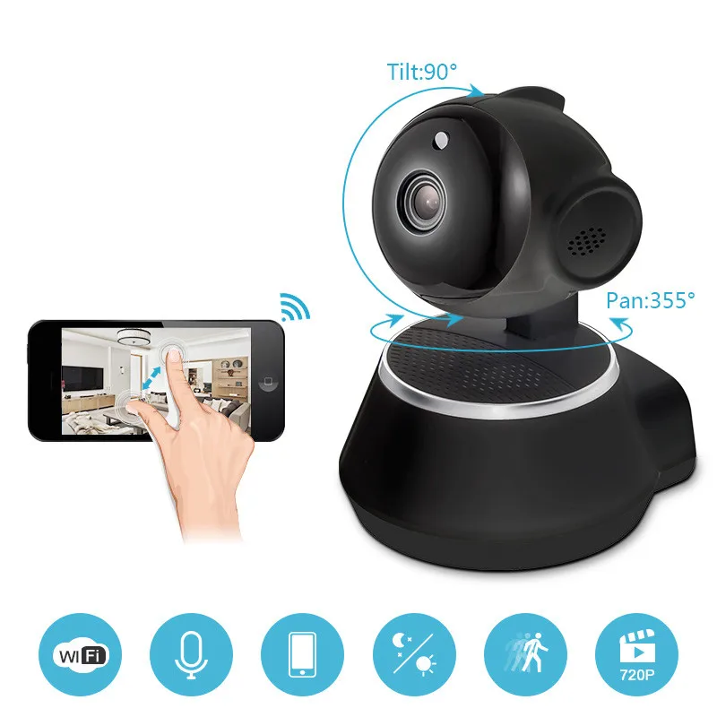 KERUI 720 P IP Камера Wi Fi Беспроводной охранных Камеры Скрытого видеонаблюдения ИК