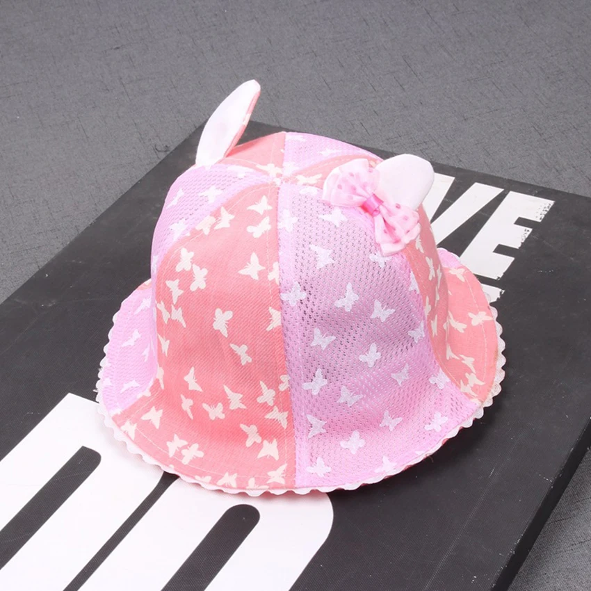 Девушки Sunhat летние для маленьких мальчиков сетки Cap малышей открытый ведро