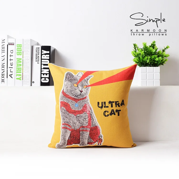 Хит продаж с принтом &quotпоп арт&quot чехол для подушки кошкой декоративные пледы