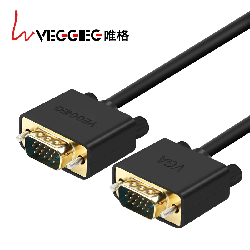 Veggieg VGA-VGA кабель с ферритовым VGA штекерным кабелем для проектора vga-кабель