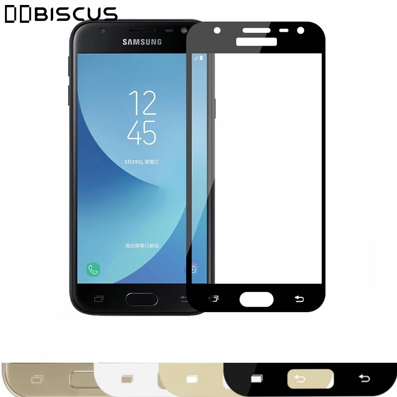 Закаленное стекло Защитная пленка для Samsung Galaxy J3 J5 2017 J7 Pro J4 J6 Plus J8 2018 A6 A8 A7 экрана |