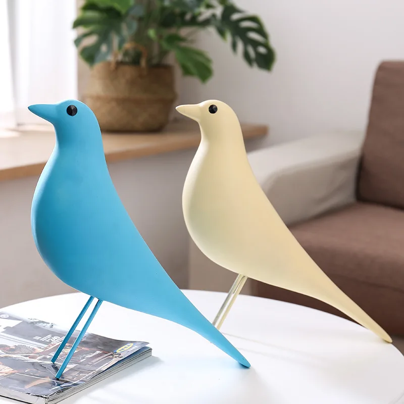 Фигурка птицы из смолы Европы украшение для интерьера миниатюрное ремесло