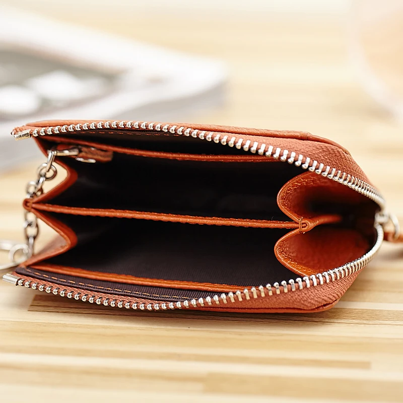 Милый корейский кошелек для монет первый слой из воловьей кожи натуральная кожа