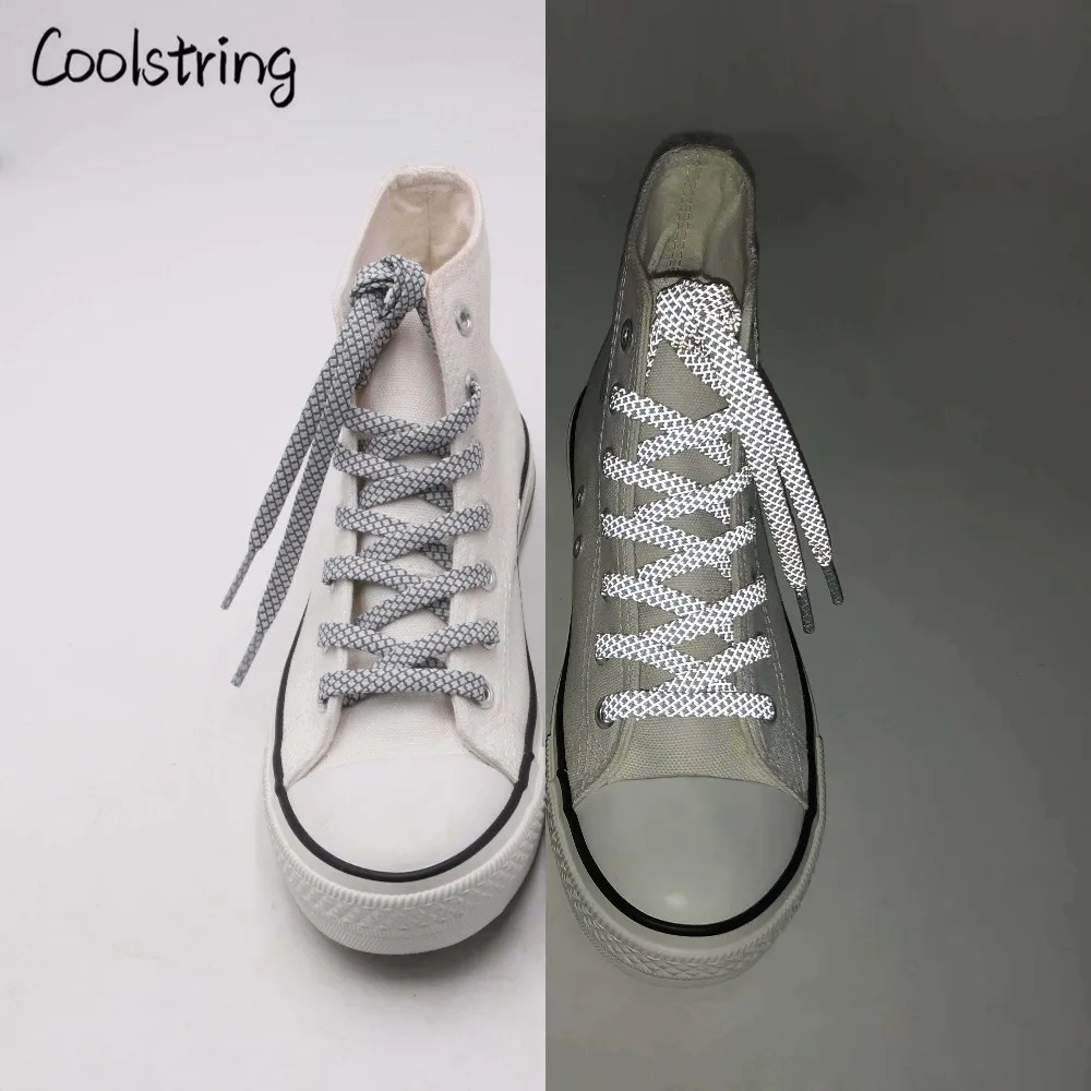 Официальный coolstring на плоской подошве 3M светоотражающие ночного бега Шнурки Кроссовки для бега полые защитные шнурки для Баскетбольная обувь 350 сапоги