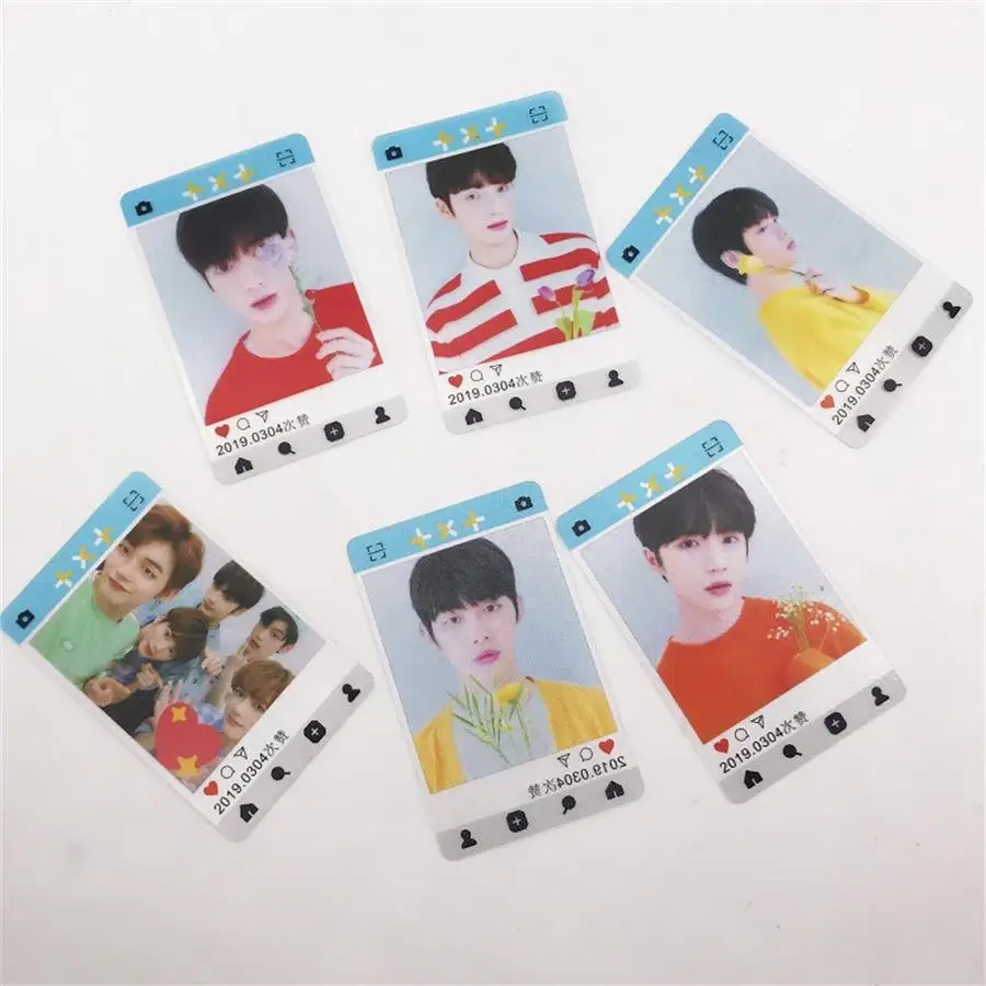 D Kpop TXT The Dream Chapter: звезда ПВХ прозрачная Фотокарта Yeonjun HD Фотокарта Soobin коллективные карты 6 шт - Цвет: D