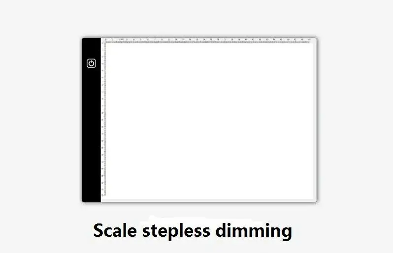scale stepless dim A4 светодиодный световой короб графический планшет Tracer цифровой планшет Рисование лист для копирования доска Artcraft эскиз исправление горный хрусталь - Цвет: scale stepless dim