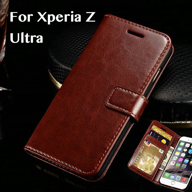 Чехол-книжка для Sony Xperia Z Ultra силиконовый чехол Роскошный из искусственной кожи
