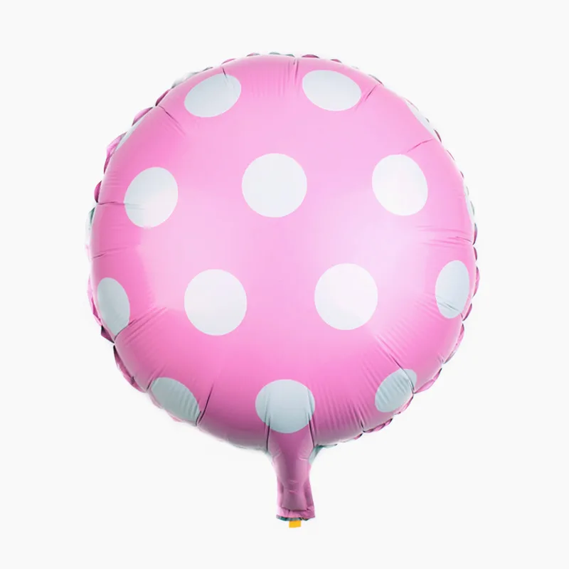 TSZWJ Новый 18-дюймовый Круглый монохромный шар в горошек из алюминиевой пленки для