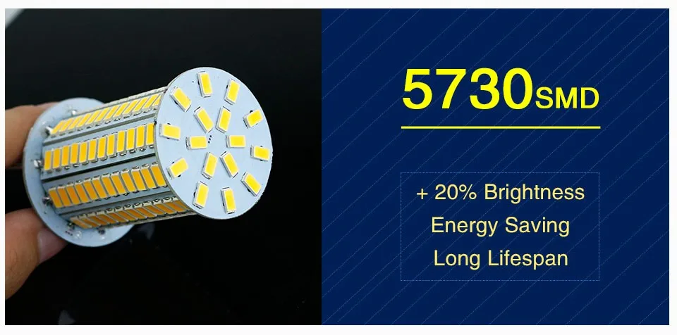 Светодиодный Светодиодная лампа-кукуруза E27 220V 230V 5730 SMD E14 светодиодный светильник 24 30 42 64 80 89 108 136 светодиодный s ампулы Bombillas для Кухня Гостиная