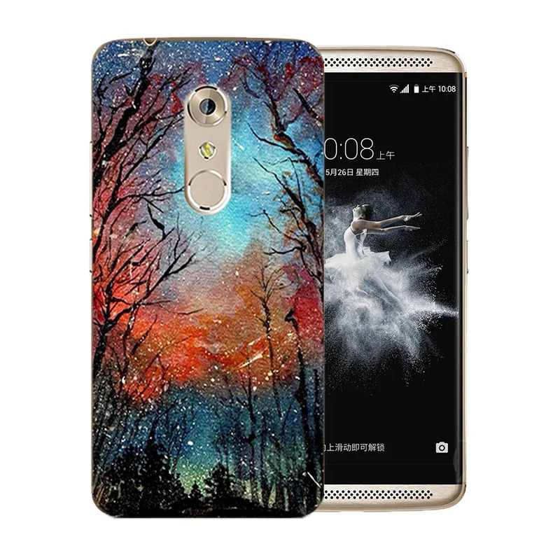 5 5-дюймовый чехол для ZTE Axon 7 A2017 мягкий силиконовый с рисунком звездного неба