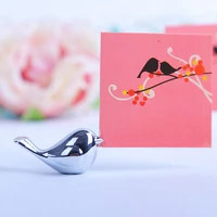20 pieceslot love bird place card holder wedding decoration centerpieces table number clip for wedding event party ch002