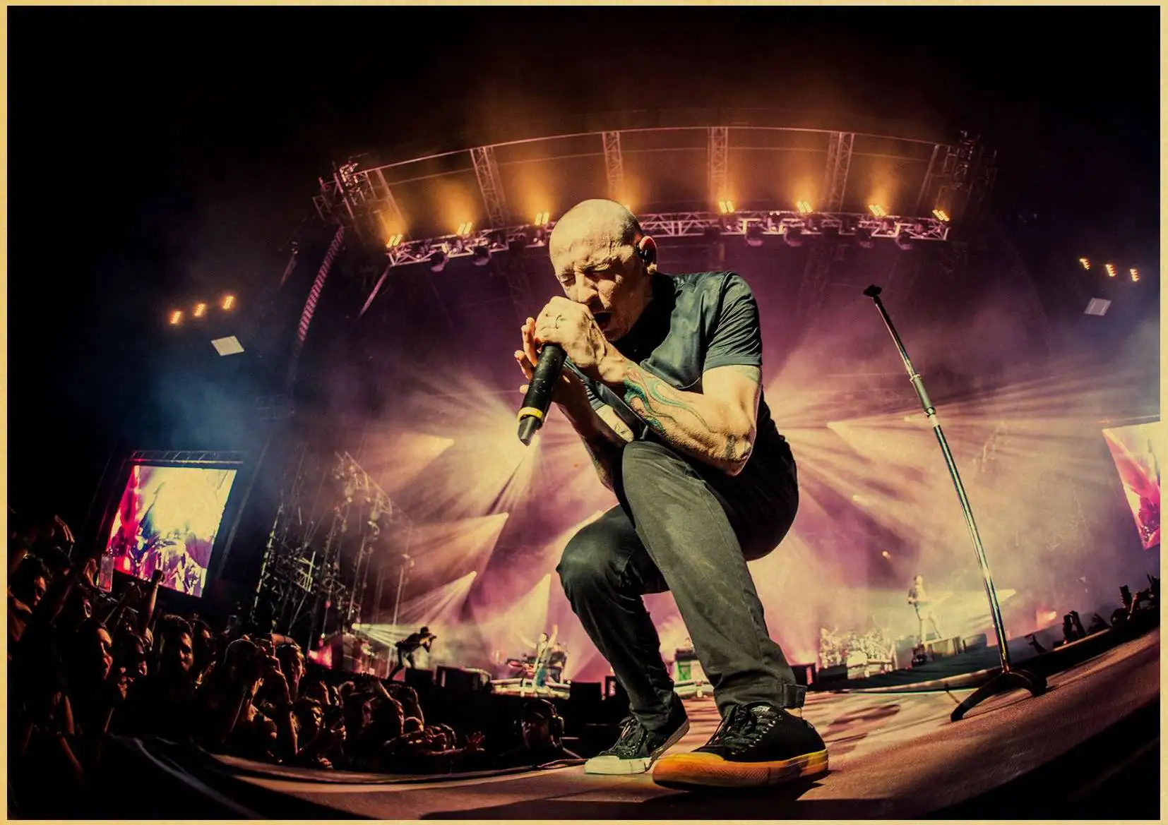 Рок-музыка плакат LINKIN PARK крафт-бумага Ретро Плакаты для дома декоративная роспись стены Искусство