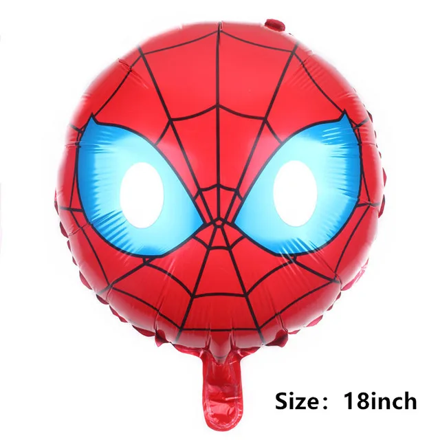 batman spiderman iron man hulk balloon party supplies superhero balloons superman baby super big hero happy birthday ballons toy - Цвет: 1pc