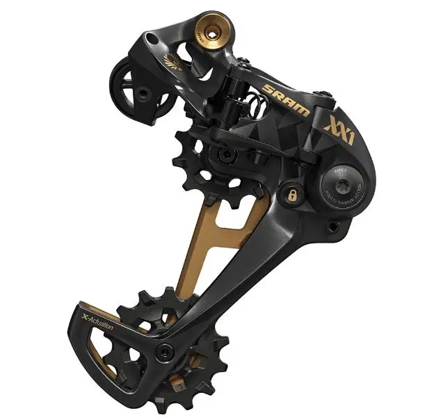 SRAM XX1 EAGLE 12 Скорость MTB дорожный горный велосипед задний переключатель карбоновая клетка золото черный - Цвет: Цвет: желтый