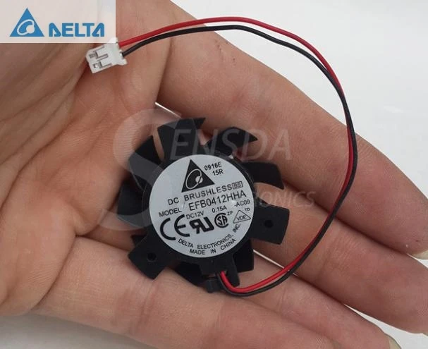 Оригинал для delta efb0412hha ac09 DC 12v 0.15a 2 Линейный Вентилятор Охлаждения видеокарты|graphics