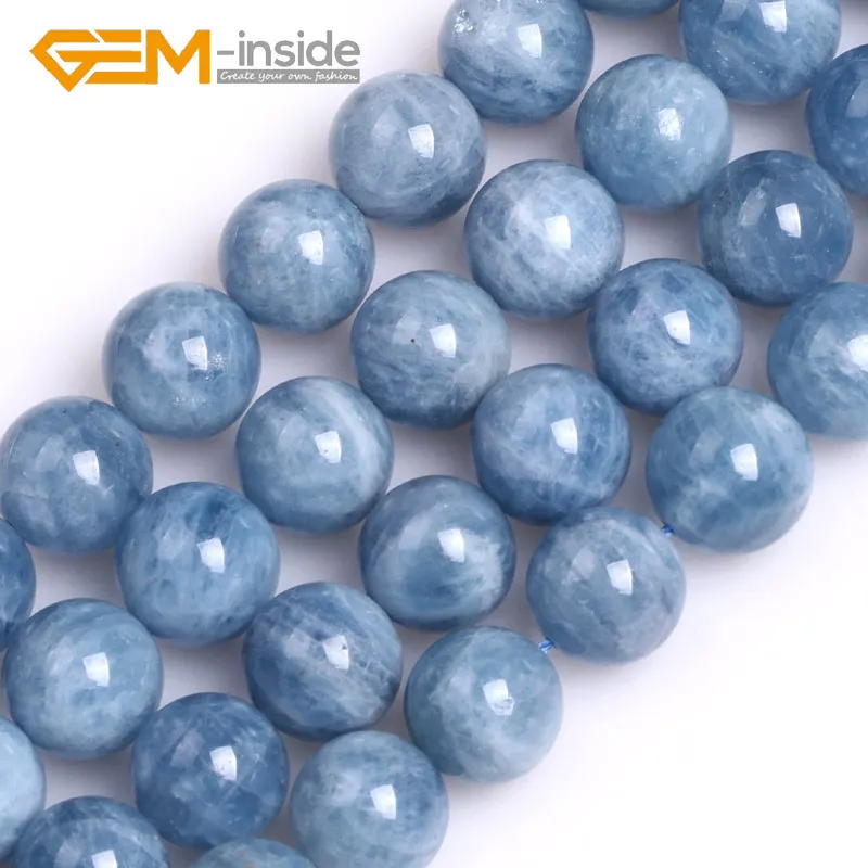 GEM-inside 6/8/10/12 мм круглые Класс AA Класс аквамарины Quartzs бусины для изготовления ювелирных изделий, для изготовления украшений своими руками, подарок нитка 15 дюйм(ов) Новые