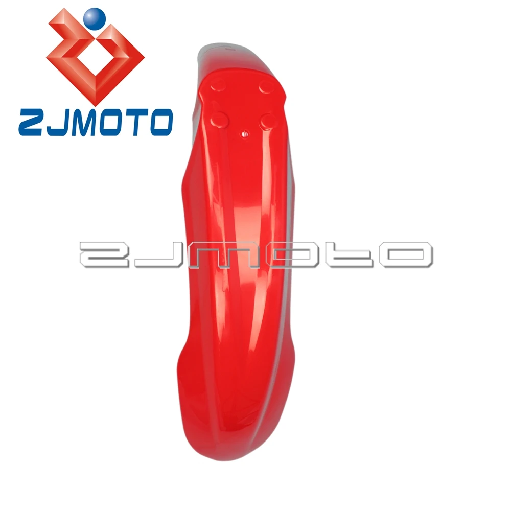 ZJMOTO UNIVERSAL красный ABS Пластик Мотокросс по бездорожью Байк переднее крыло для Honda XR CRF 230 250 450 650
