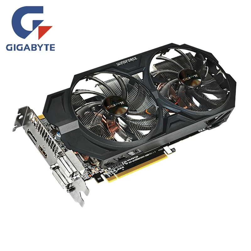 

GIGABYTE GTX 760 2GB GPU Graphics Card 256Bit GDDR5 GTX760 2GB Map Video Cards For nVIDIA Geforce PCI-E X16 Hdmi Dvi Cards