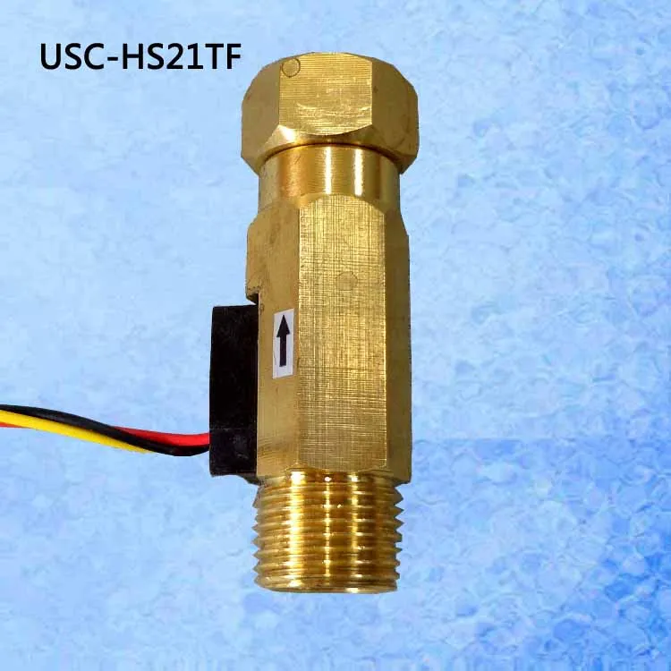 USC HS21TF Ultisolar Hall датчик расхода воды 1 30л/мин BSP G1/2 &quotрезьбовой конец 1% повторная