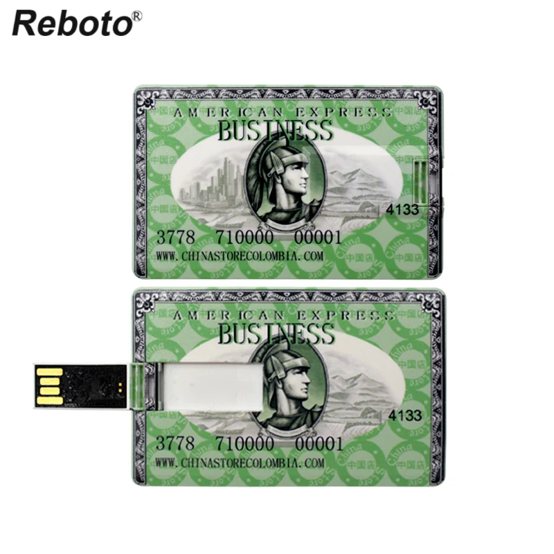 USB флеш-накопитель на 32 ГБ портативный накопитель 64 бумажные кредитные карты