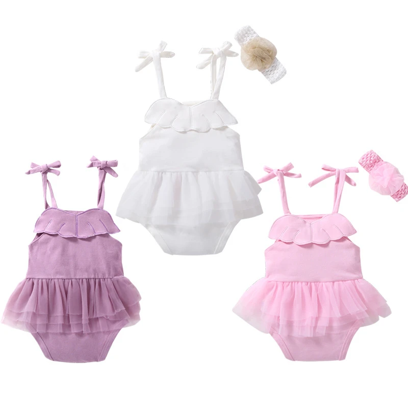 Летние милые детские комбинезоны одежда для девочек детское платье на
